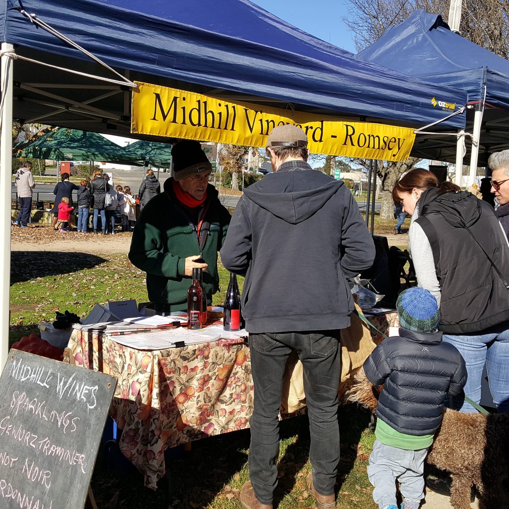 Midhill Vineyard at the Farmers Markets