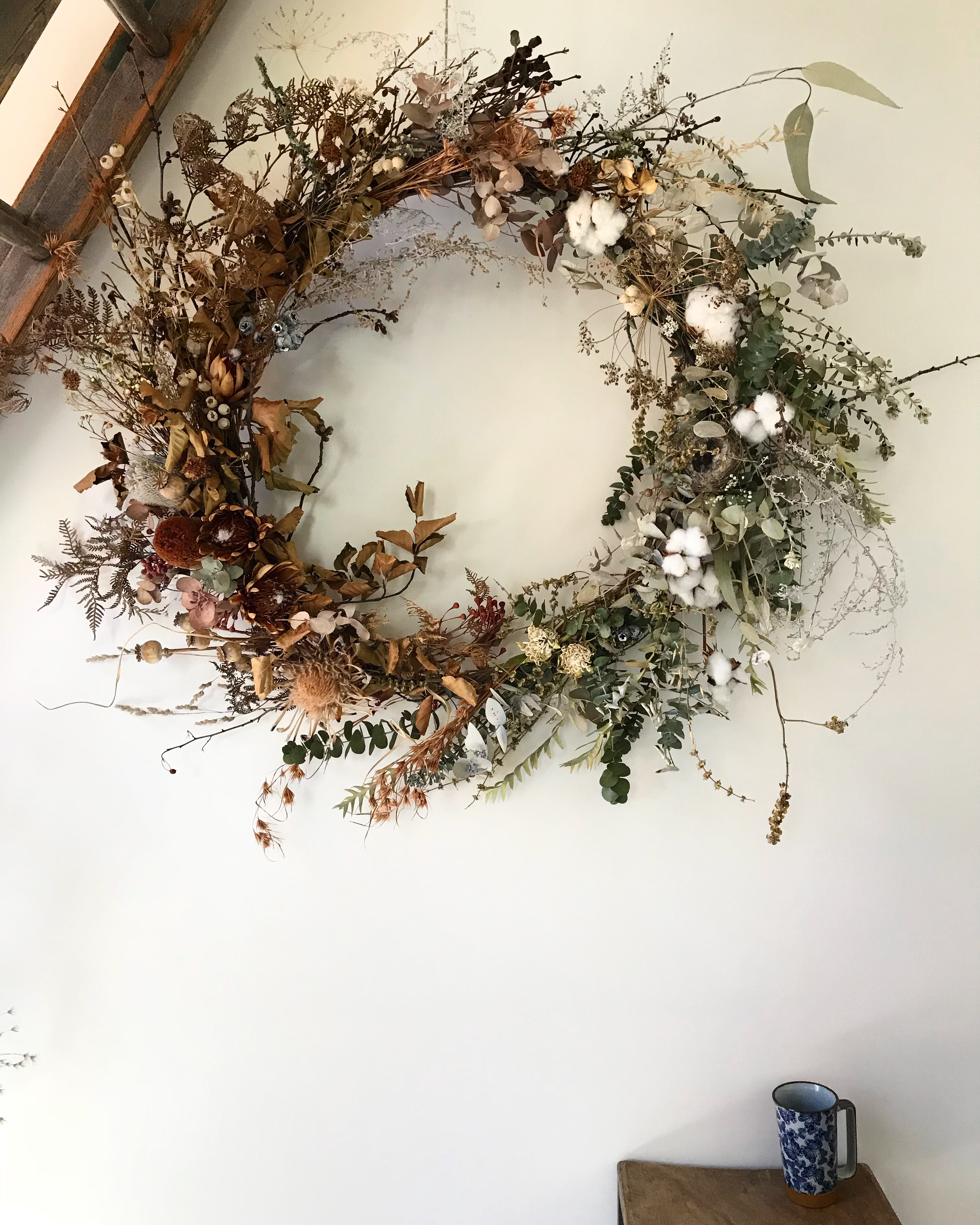 Dried Wreath by The Floral Forager