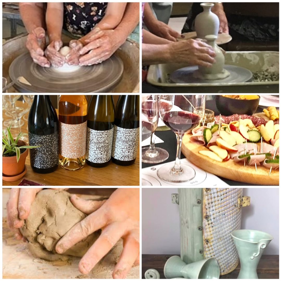 clay and wine
